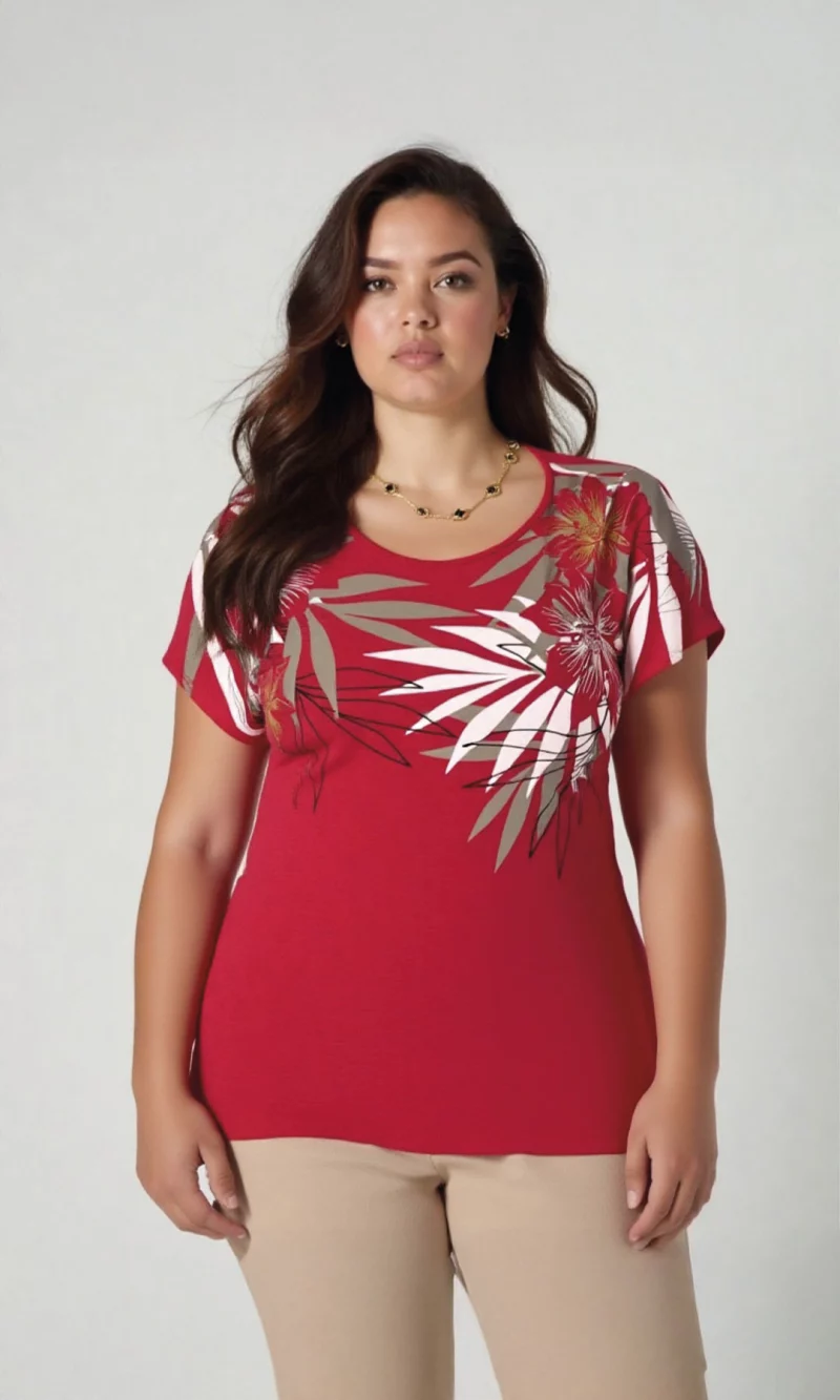 Camiseta mujer manga corta estampada - Imagen 8