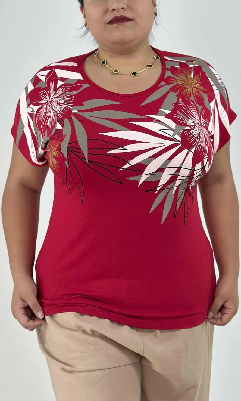 Camiseta mujer manga corta estampada - Imagen 4