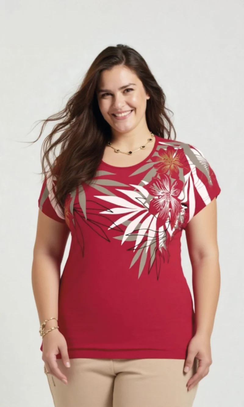 Camiseta mujer manga corta estampada - Imagen 6