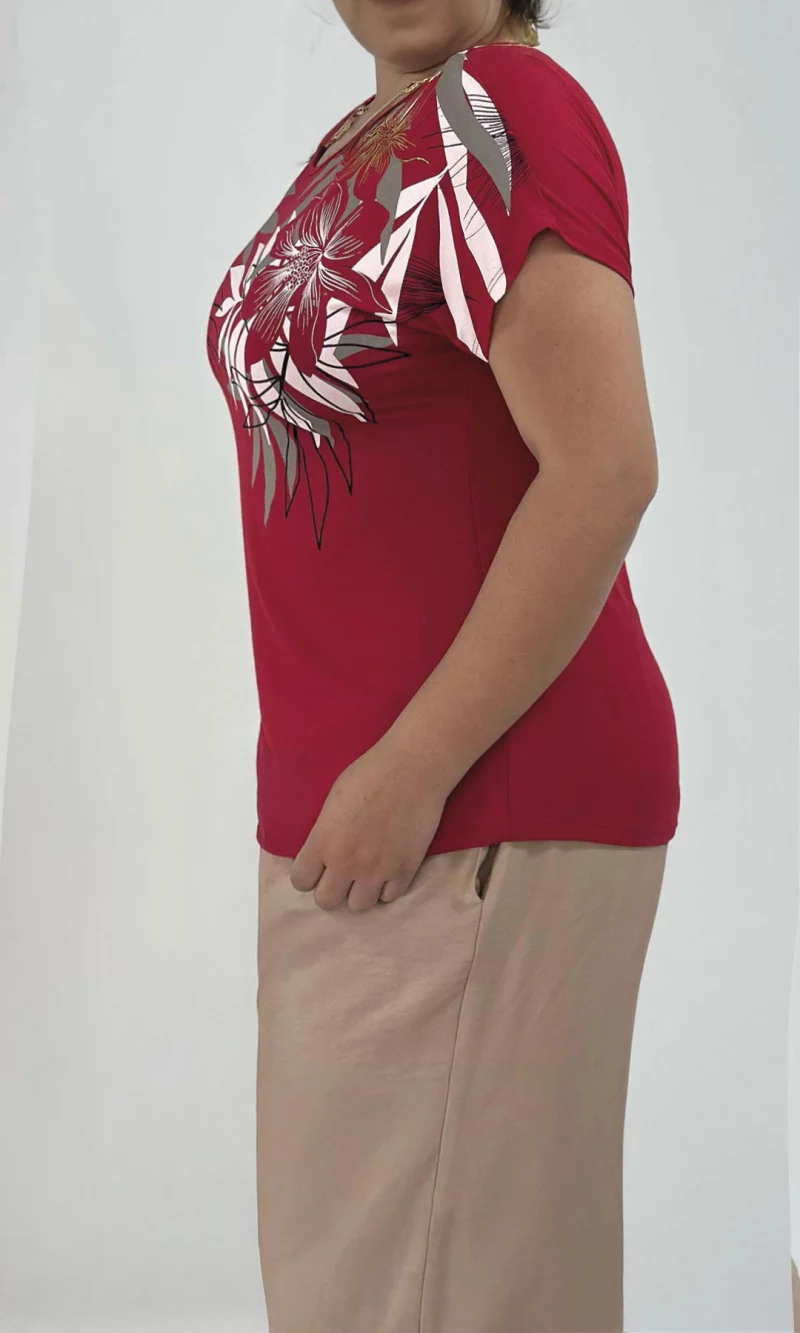 Camiseta mujer manga corta estampada - Imagen 7