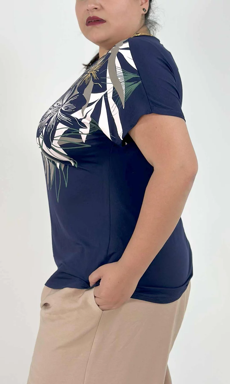 Camiseta mujer manga corta estampada - Imagen 2