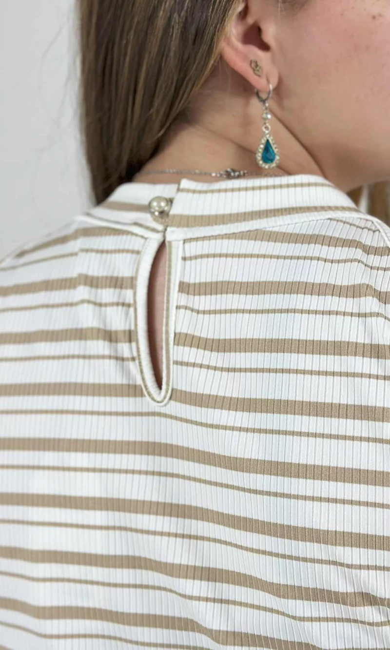 Camiseta mujer manga sisa rayas - Imagen 10