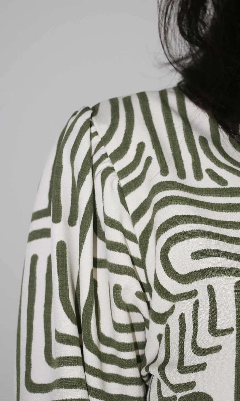 Blusa mujer manga larga estampada - Imagen 3