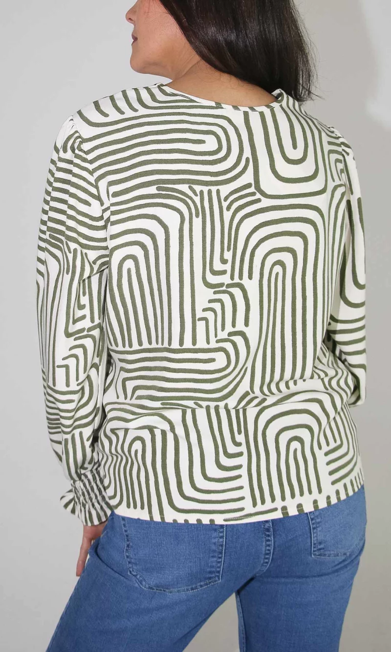 Blusa mujer manga larga estampada - Imagen 5