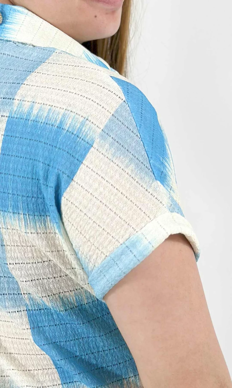 Blusa mujer manga corta estampada - Imagen 5