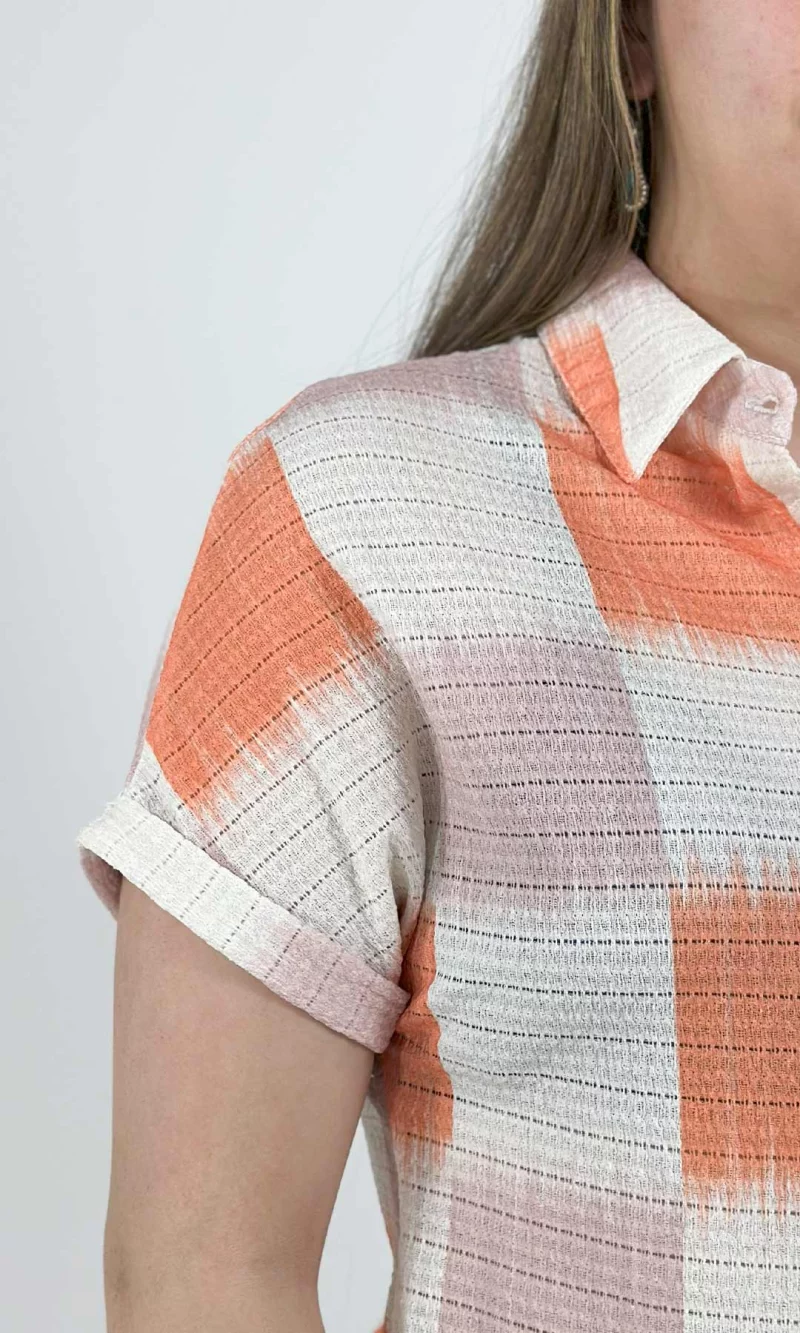 Blusa mujer manga corta estampada - Imagen 7