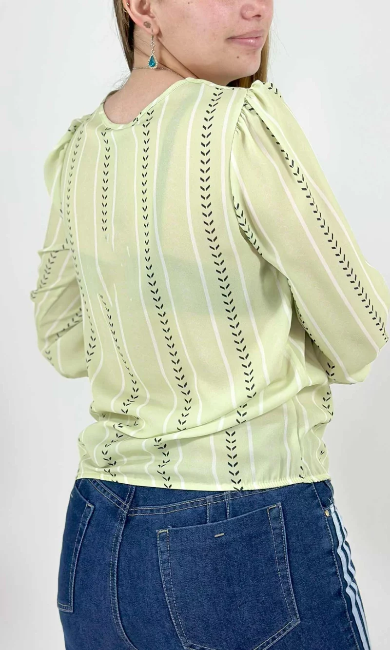 Blusa mujer manga 3/4 rayas - Imagen 8