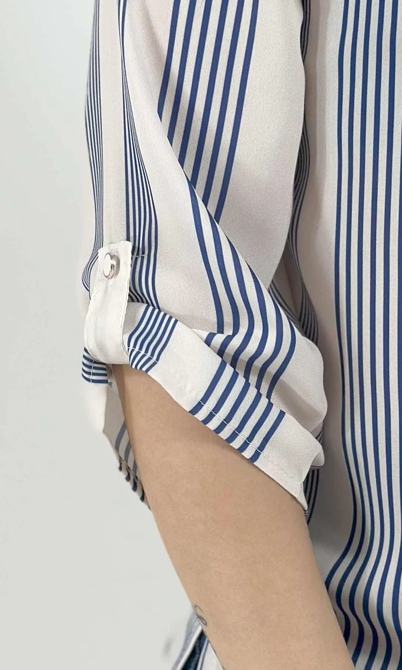 Blusa mujer manga 3/4 rayas - Imagen 3
