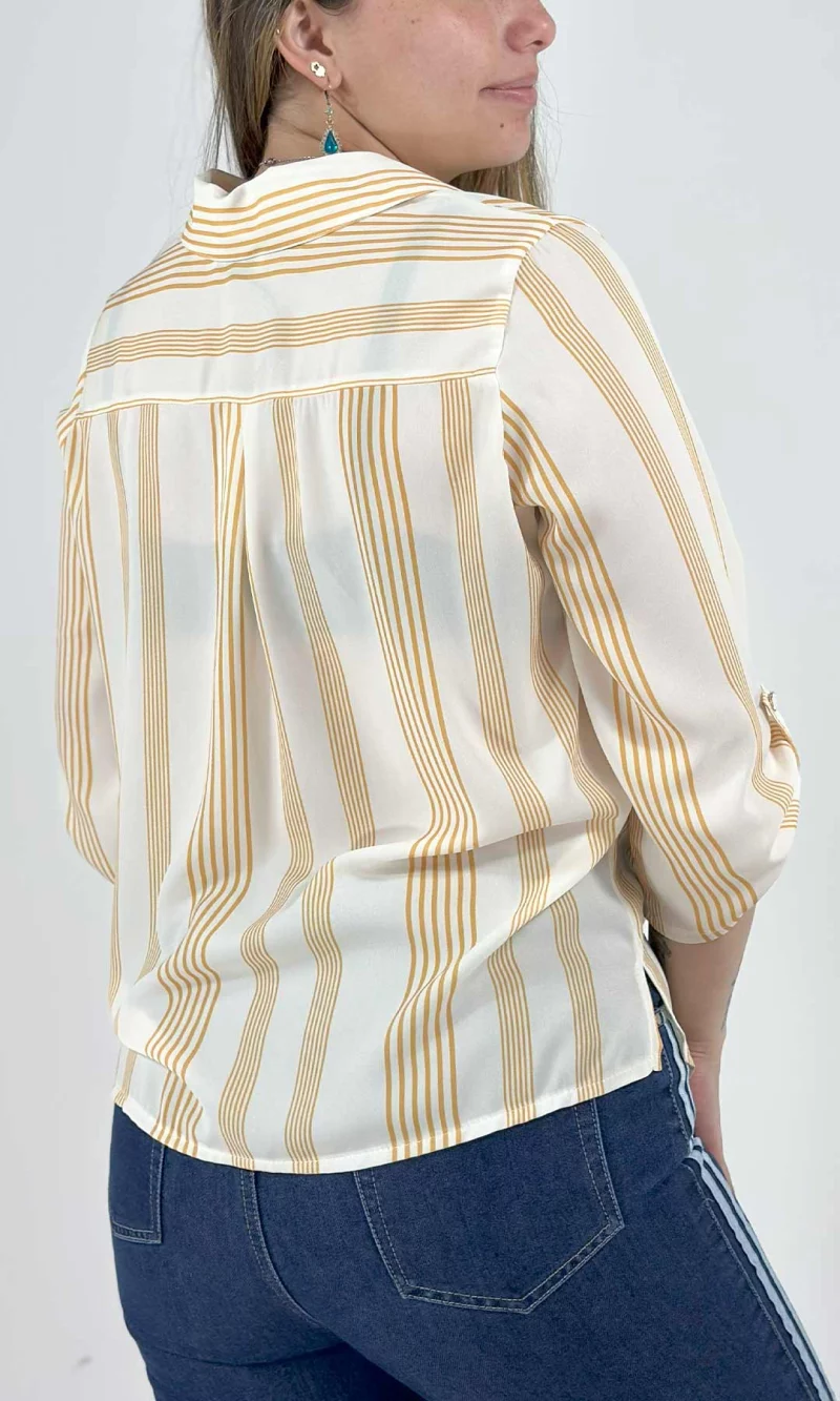 Blusa mujer manga 3/4 rayas - Imagen 7