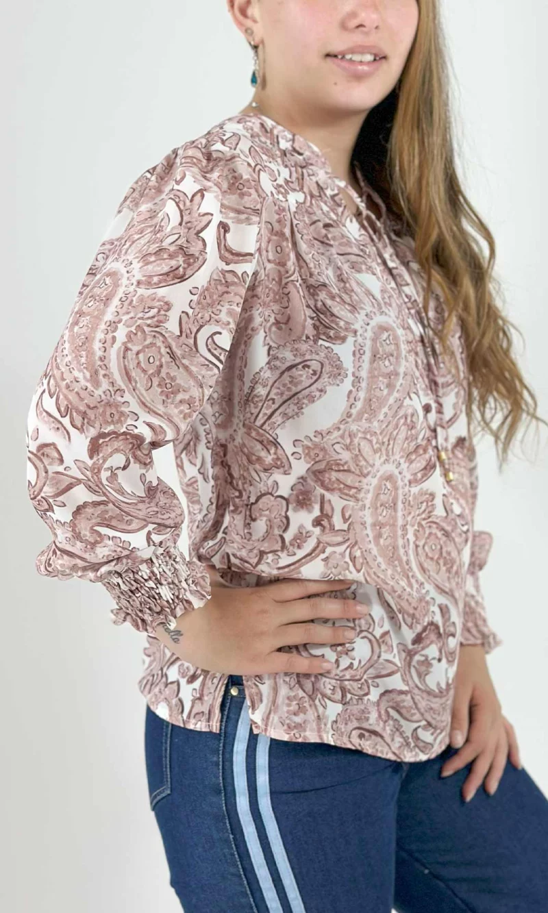 Blusa mujer manga larga estampada - Imagen 10