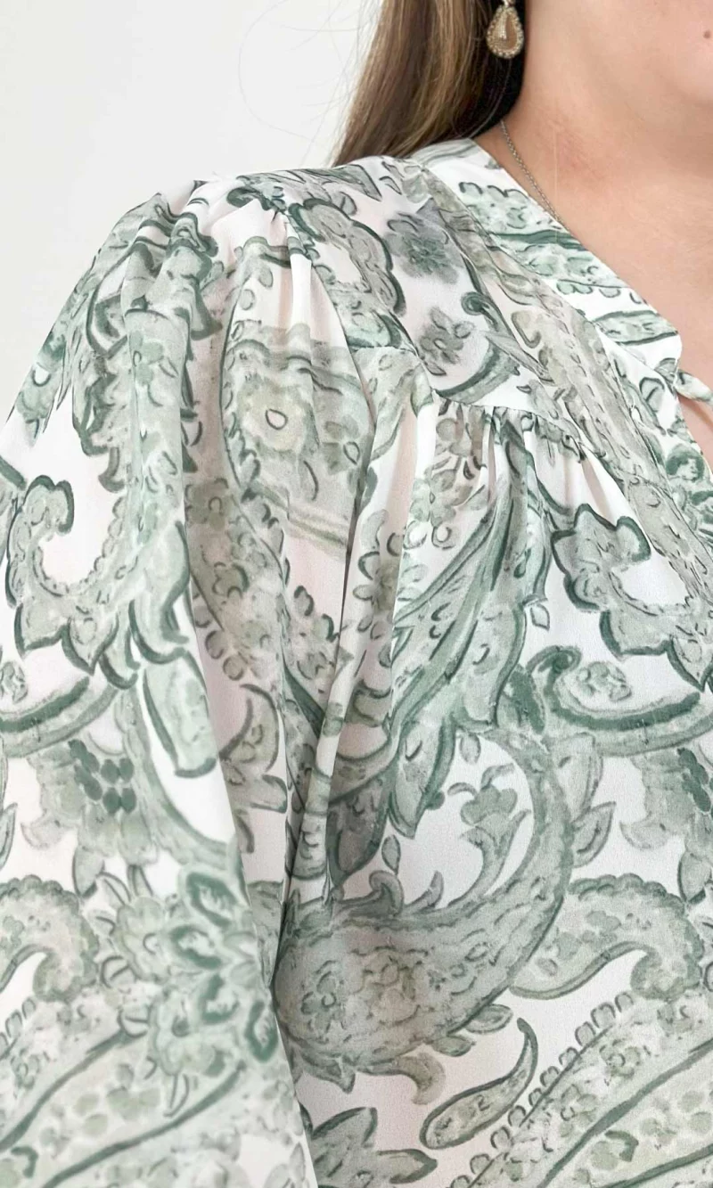 Blusa mujer manga larga estampada - Imagen 2