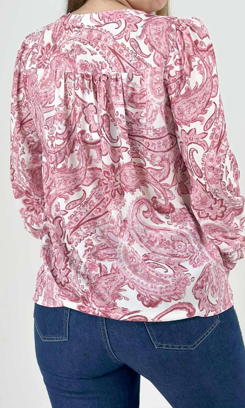 Blusa mujer manga larga estampada - Imagen 8