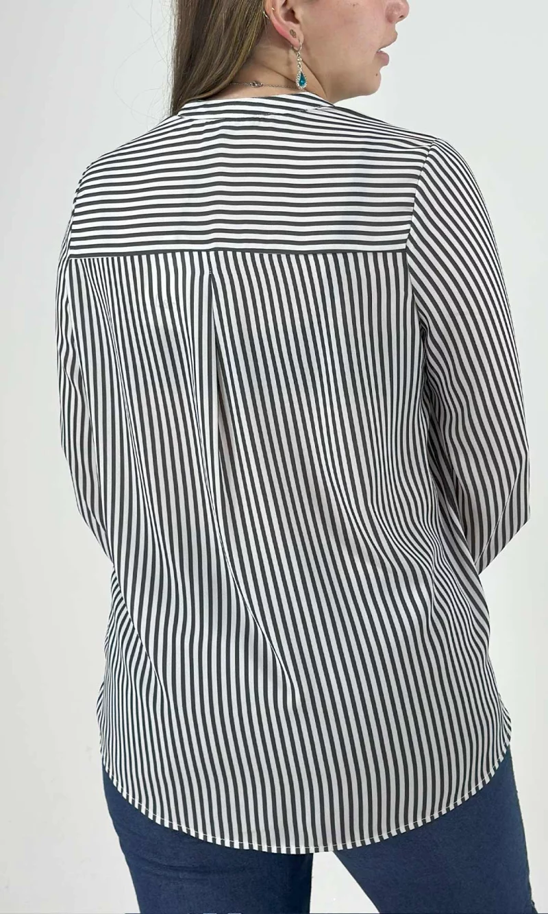 Blusa mujer manga 3/4 rayas - Imagen 4