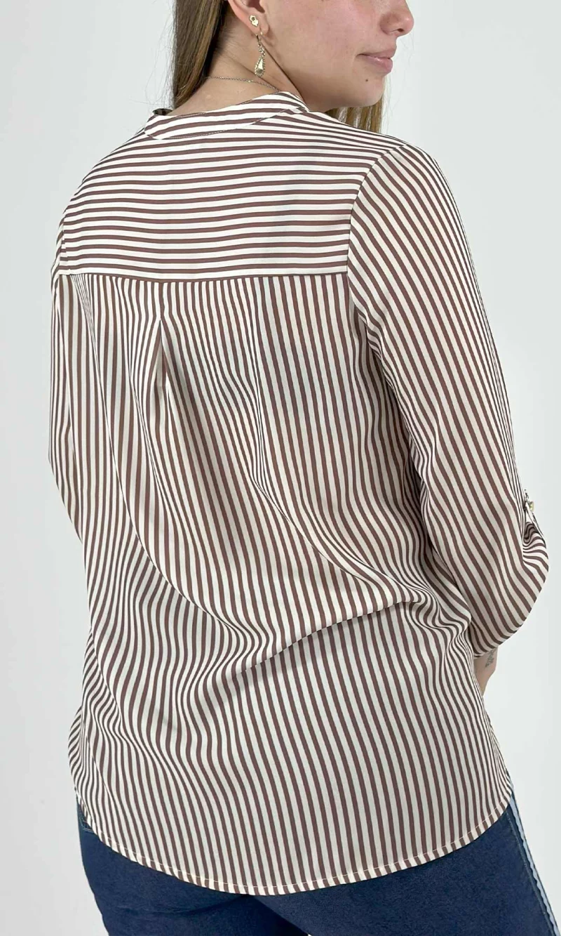 Blusa mujer manga 3/4 rayas - Imagen 8