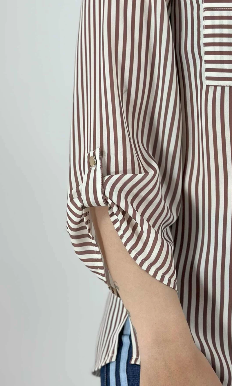 Blusa mujer manga 3/4 rayas - Imagen 7