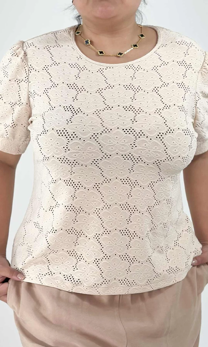 Camiseta mujer manga corta unicolor - Imagen 5