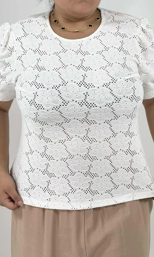 Camiseta mujer manga corta unicolor