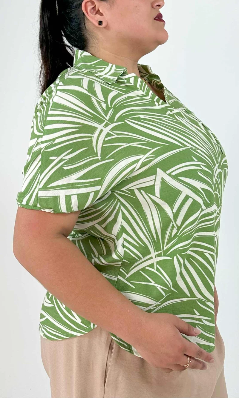 Blusa mujer manga corta estampada - Imagen 6