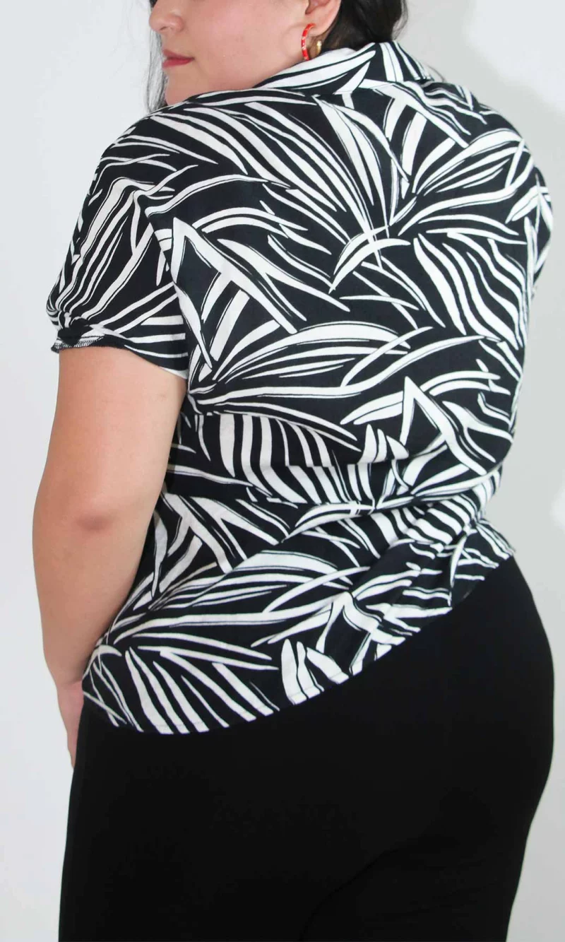 Blusa mujer manga corta estampada - Imagen 3