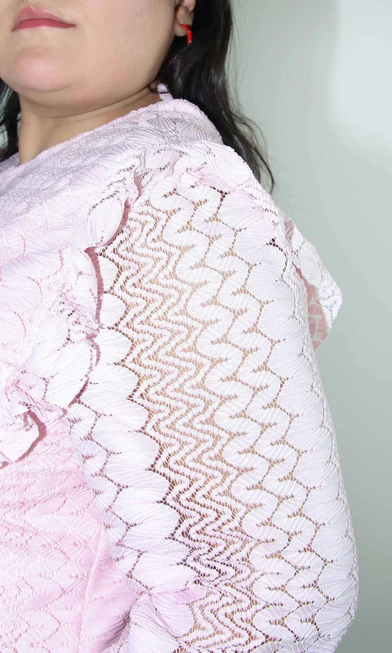 Blusa mujer manga 3/4 unicolor - Imagen 2
