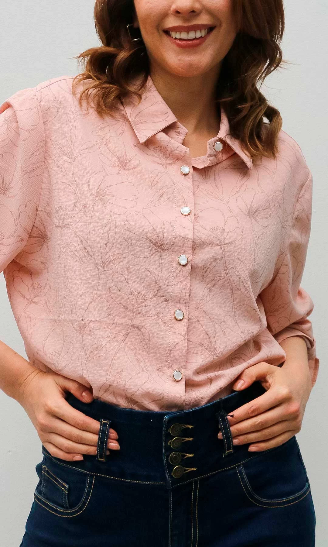 Blusa mujer manga 3/4 estampada - Imagen 7