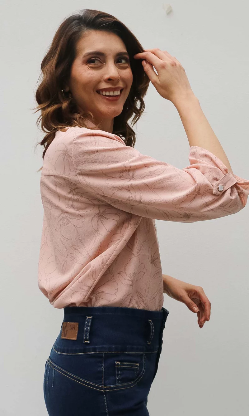 Blusa mujer manga 3/4 estampada - Imagen 10