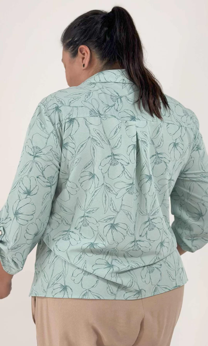 Blusa mujer manga 3/4 estampada - Imagen 7