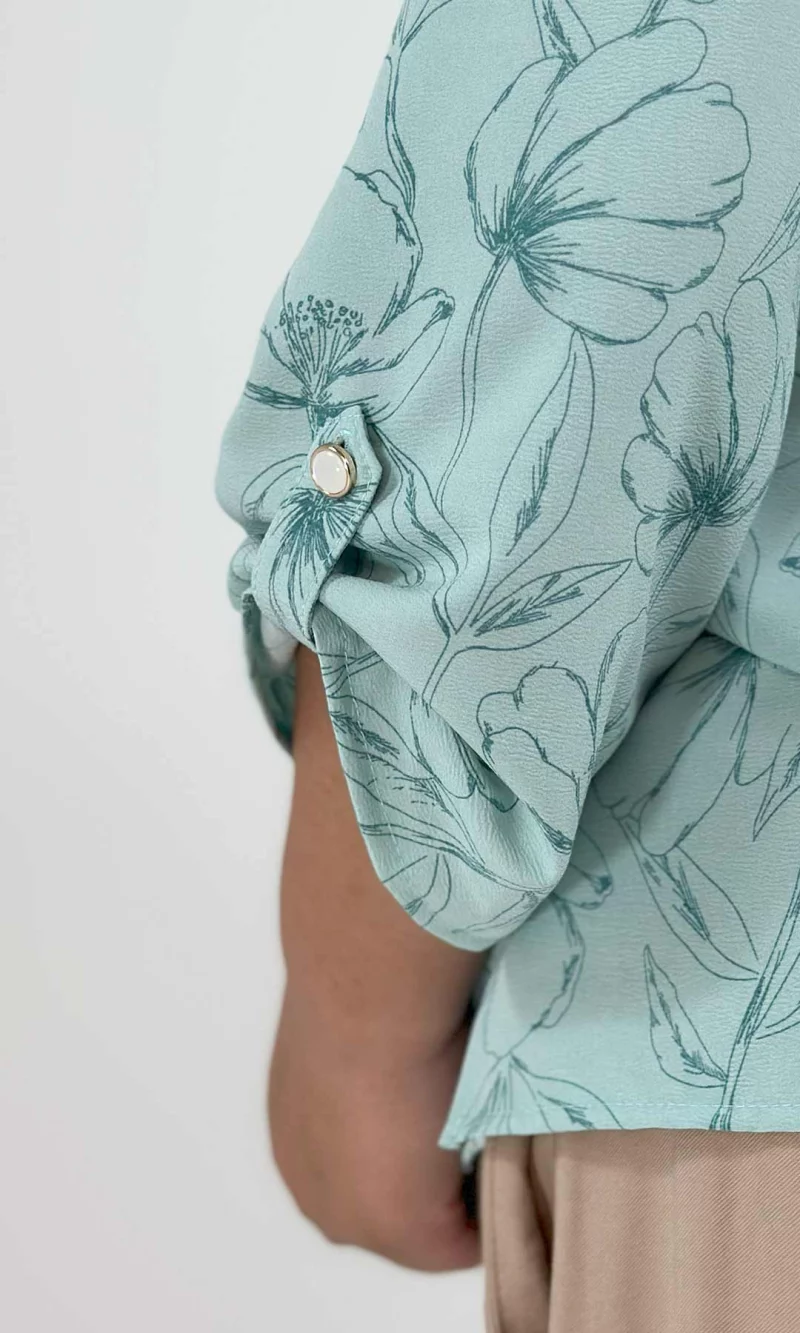 Blusa mujer manga 3/4 estampada - Imagen 6