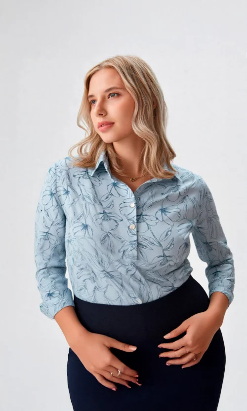Blusa mujer manga 3/4 estampada