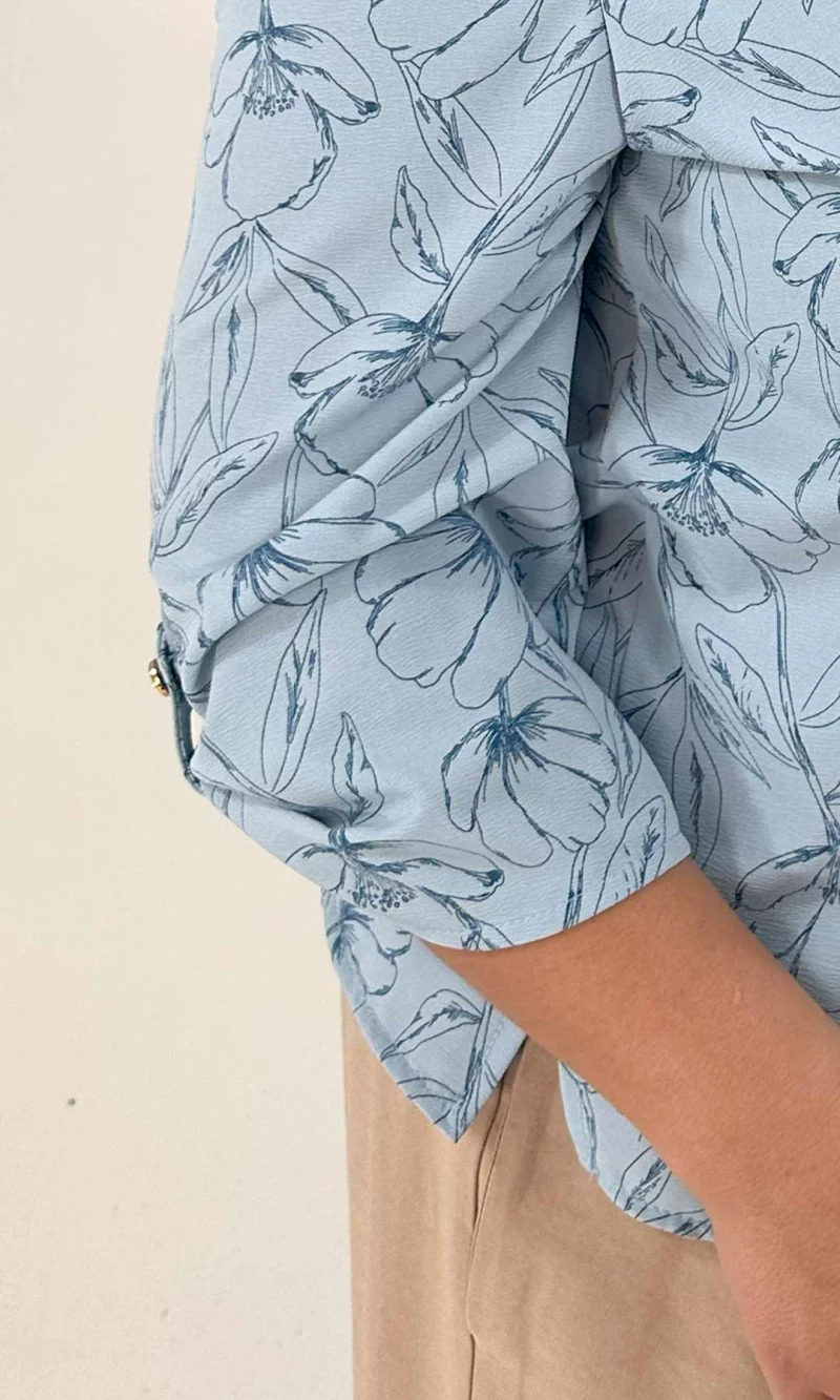 Blusa mujer manga 3/4 estampada - Imagen 3