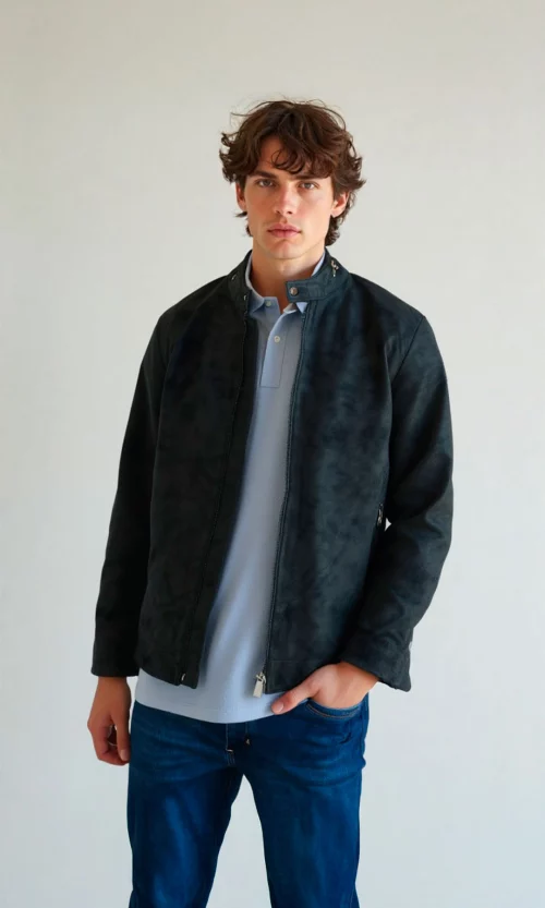 Chaqueta hombre unicolor
