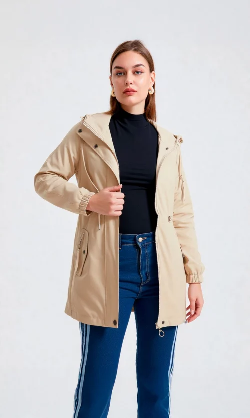 Chaqueta mujer unicolor
