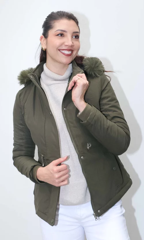 Chaqueta mujer unicolor
