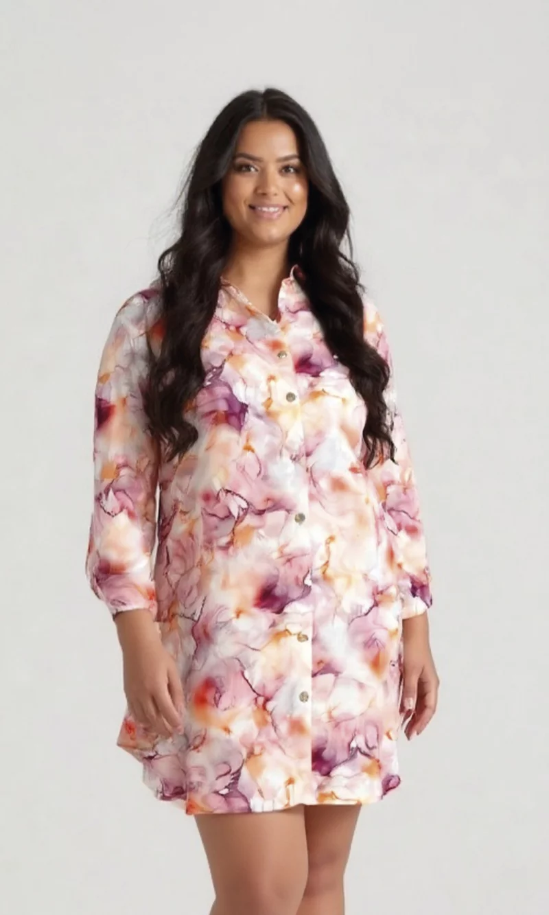 Blusa mujer manga 3/4 estampada - Imagen 2
