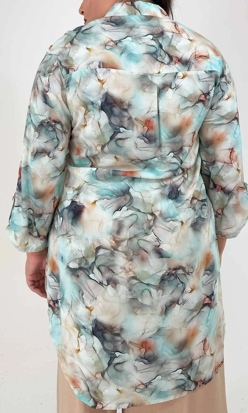 Blusa mujer manga 3/4 estampada - Imagen 7