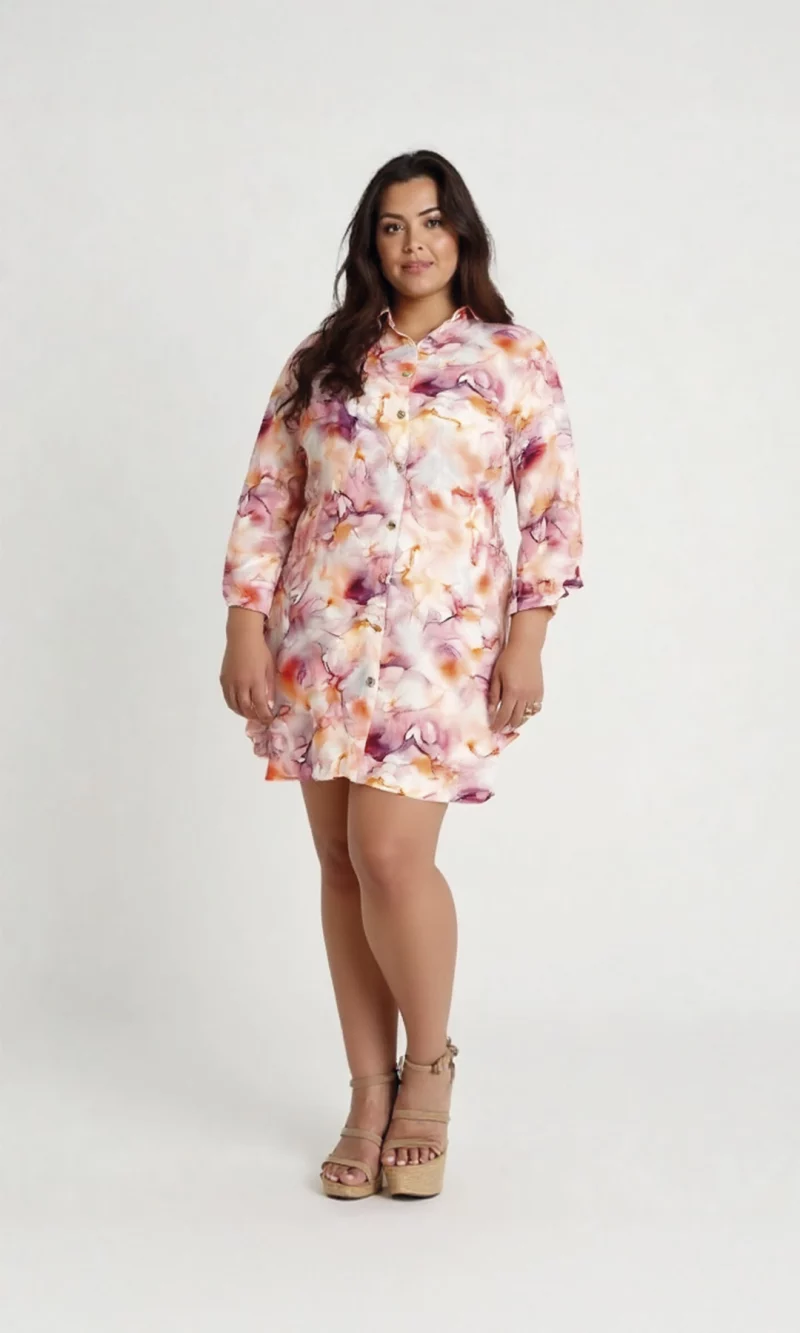 Blusa mujer manga 3/4 estampada