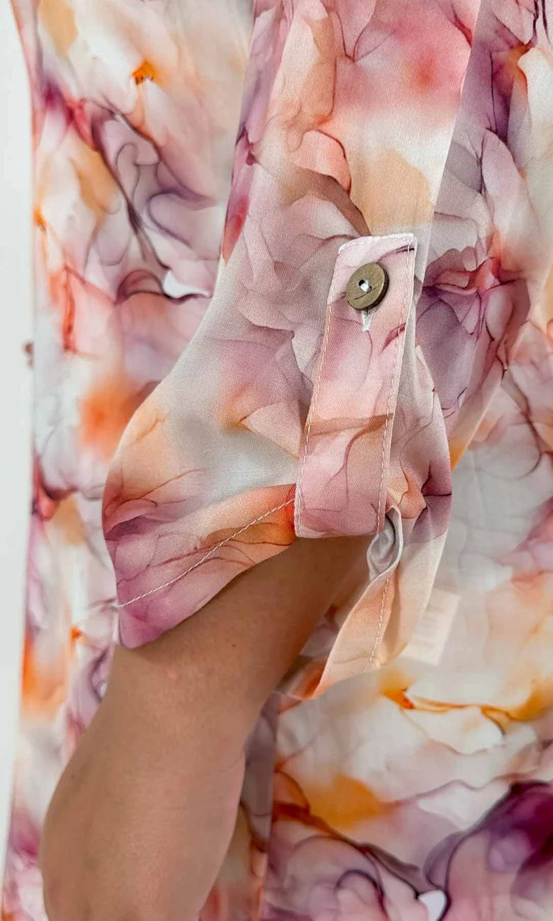 Blusa mujer manga 3/4 estampada - Imagen 3