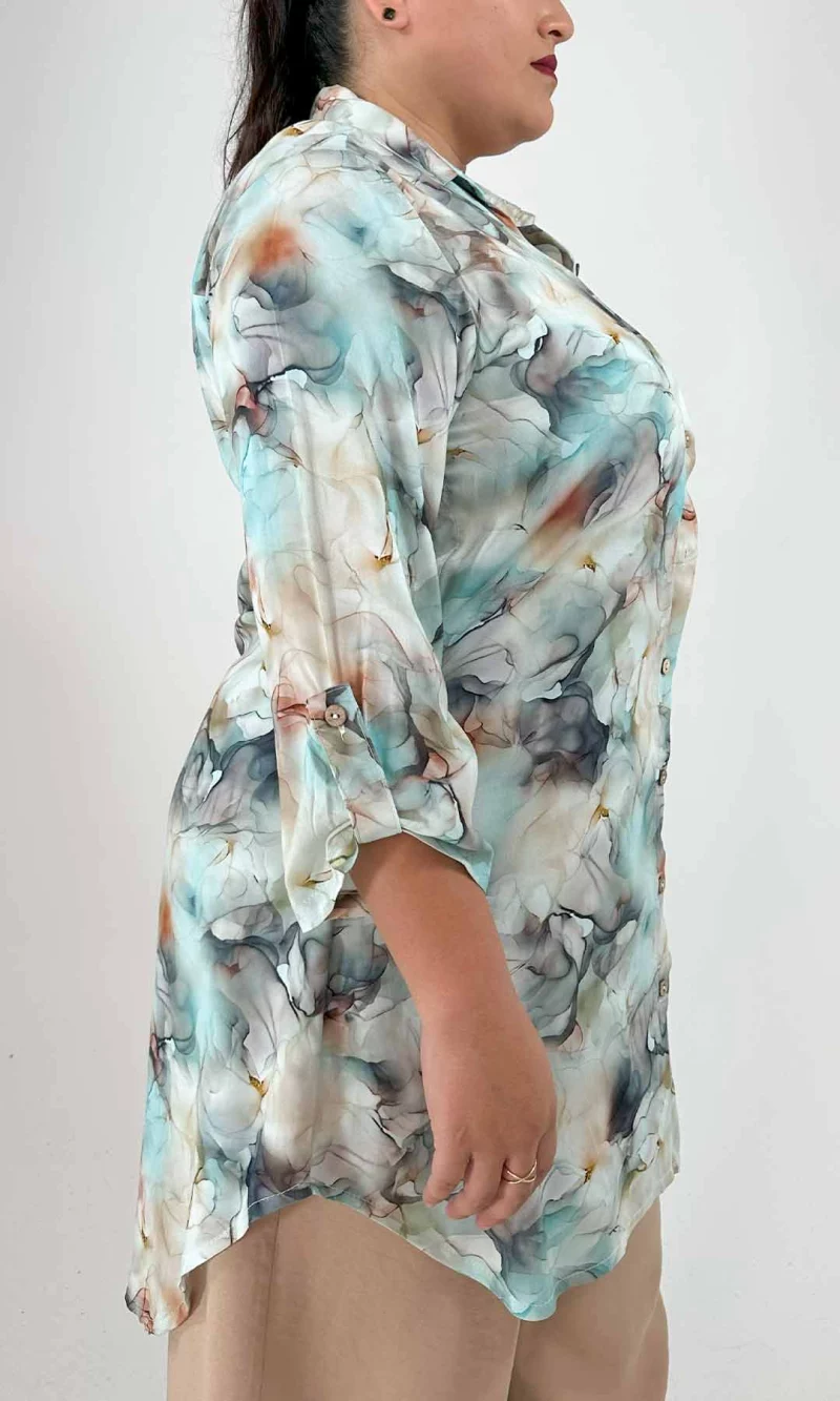 Blusa mujer manga 3/4 estampada - Imagen 6