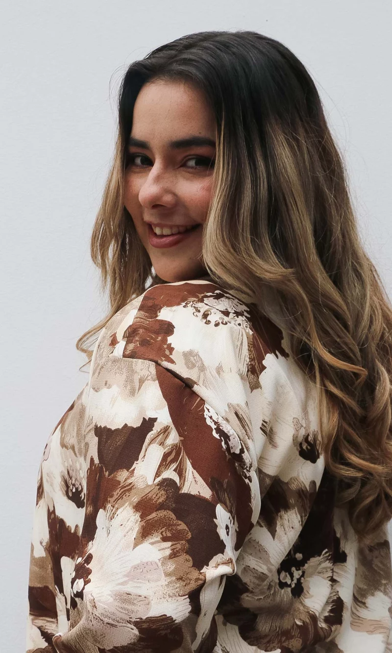 Ruana mujer estampada - Imagen 3