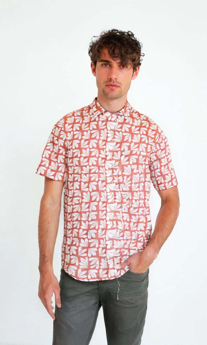 Camisa hombre manga corta estampada - Imagen 5