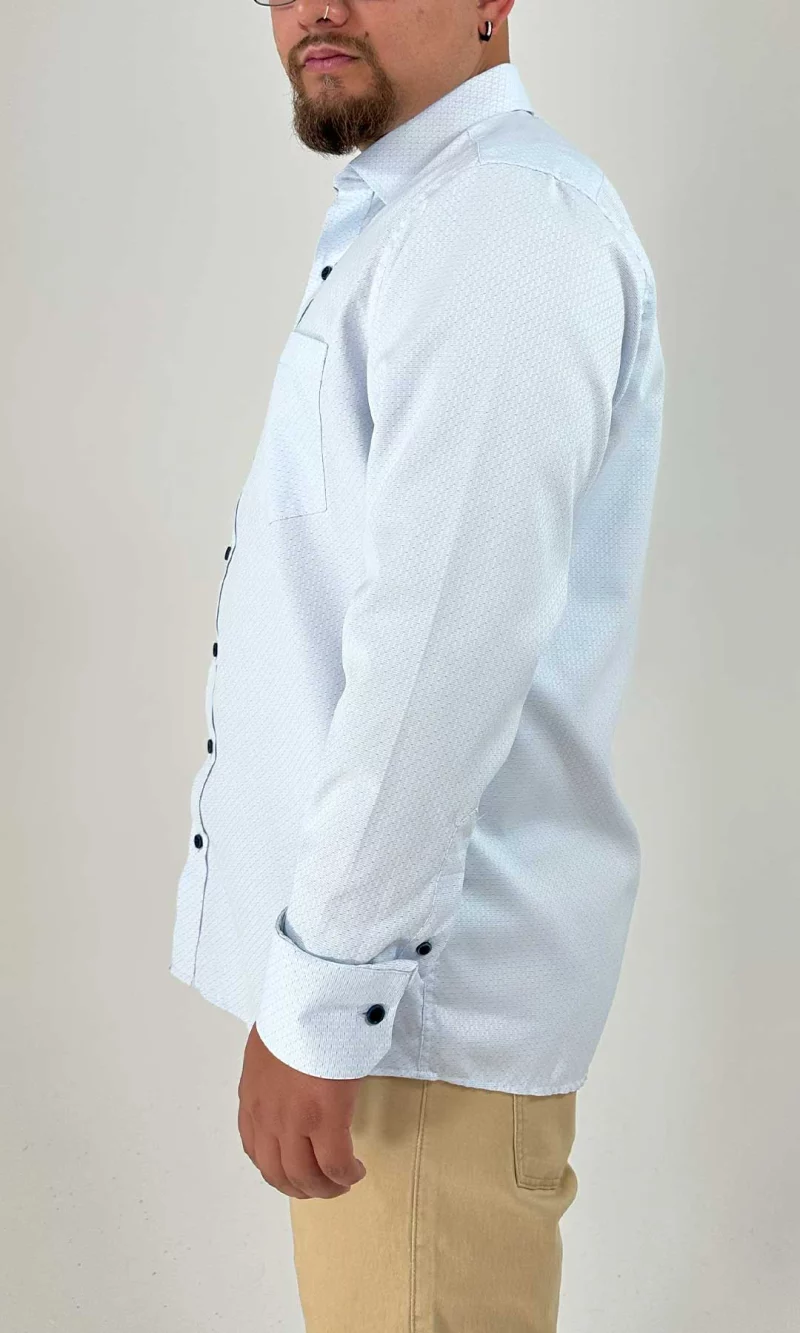 Camisa hombre manga larga estampada - Imagen 2