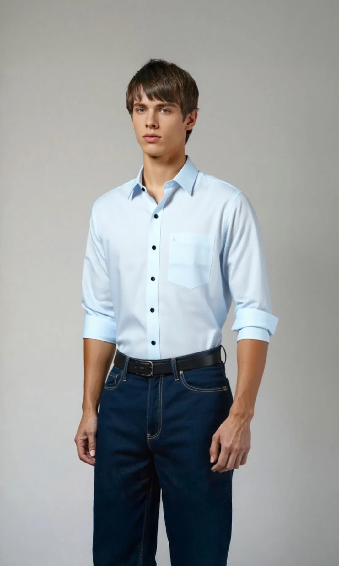 Camisa hombre manga larga estampada - Imagen 2