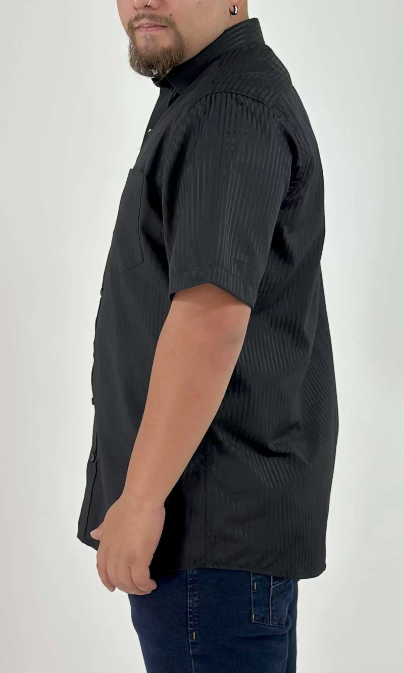 Camisa hombre manga corta unicolor - Imagen 8