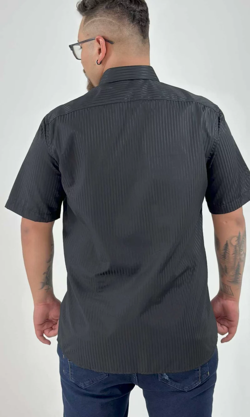 Camisa hombre manga corta unicolor - Imagen 9