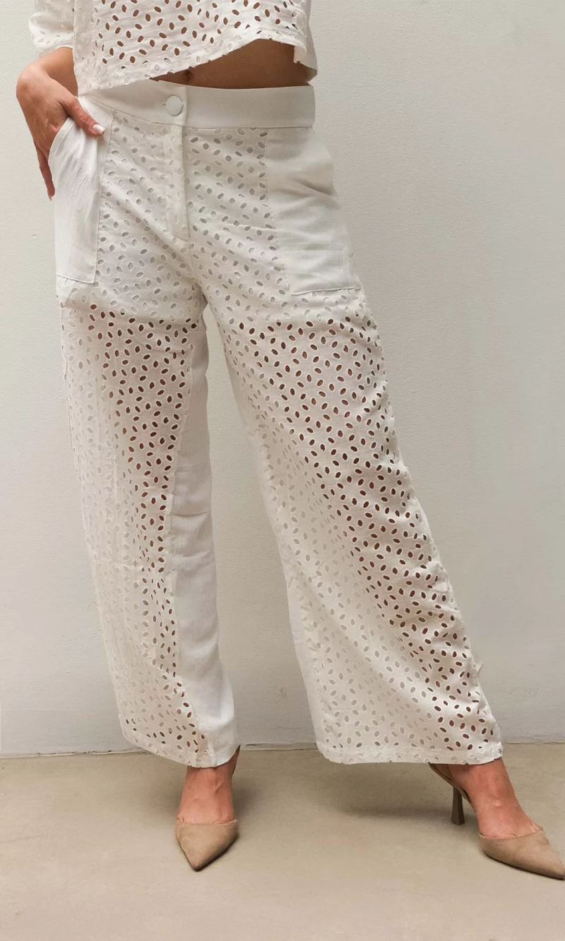 Pantalón mujer unicolor - Imagen 2