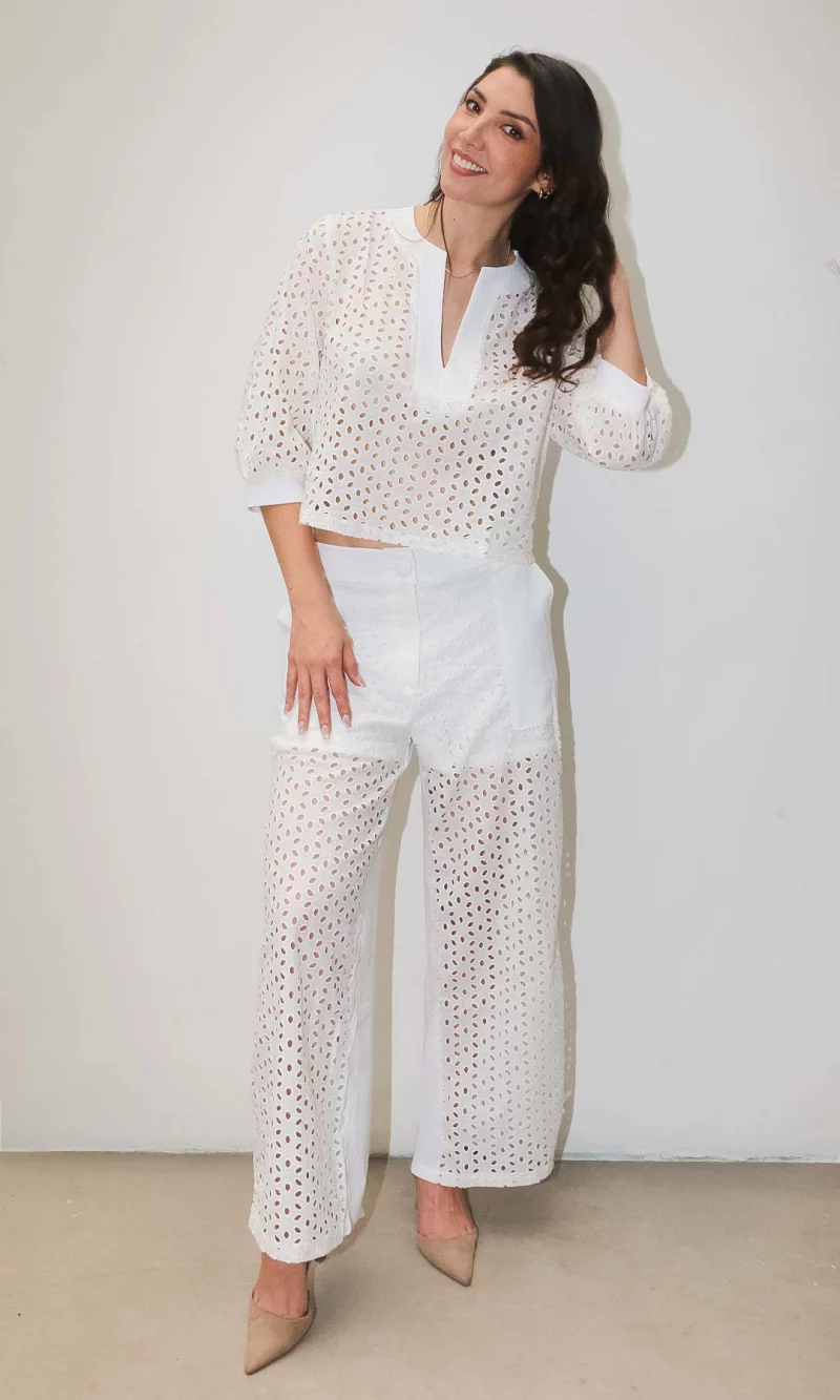 Pantalón mujer unicolor