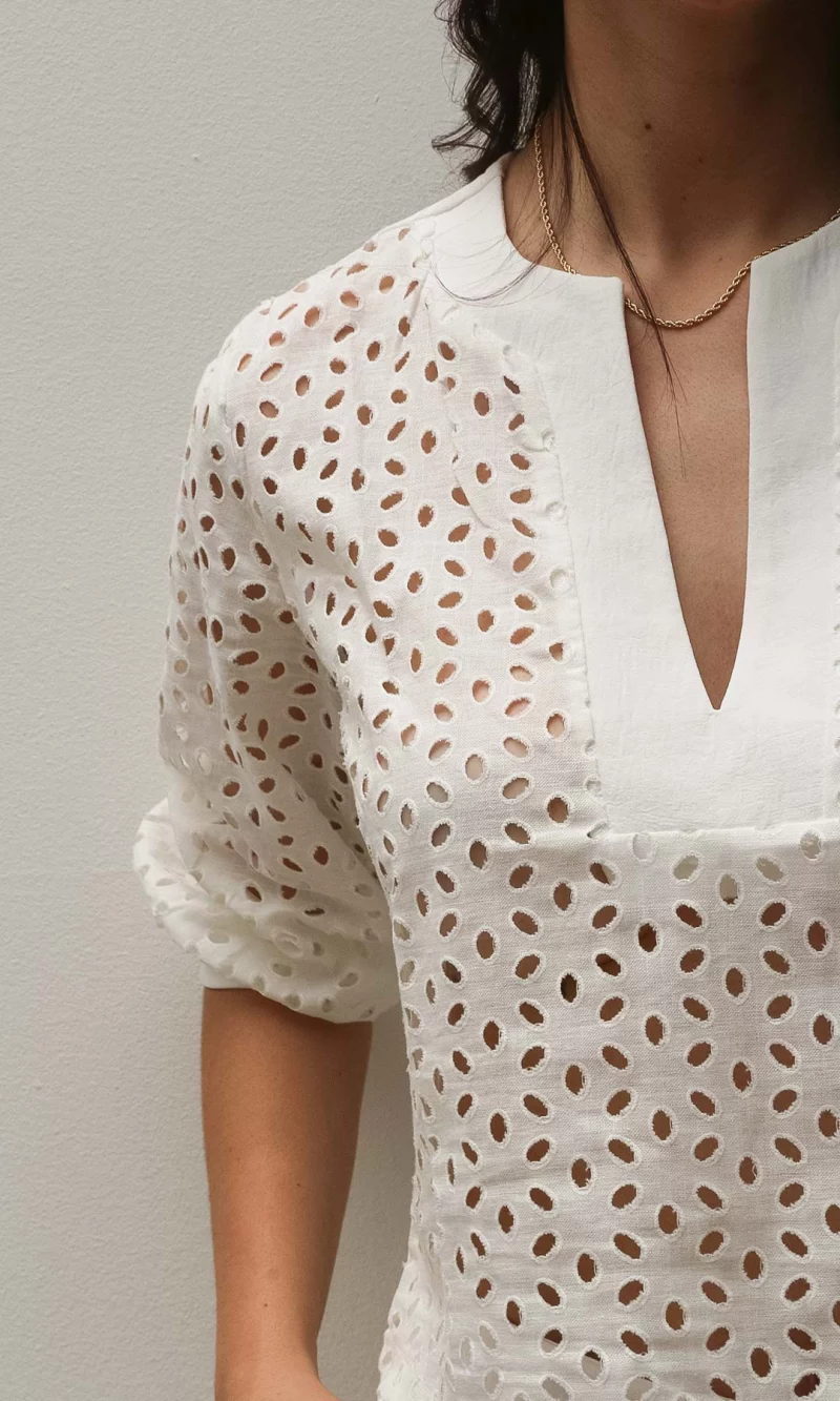 Blusa mujer manga 3/4 unicolor - Imagen 2