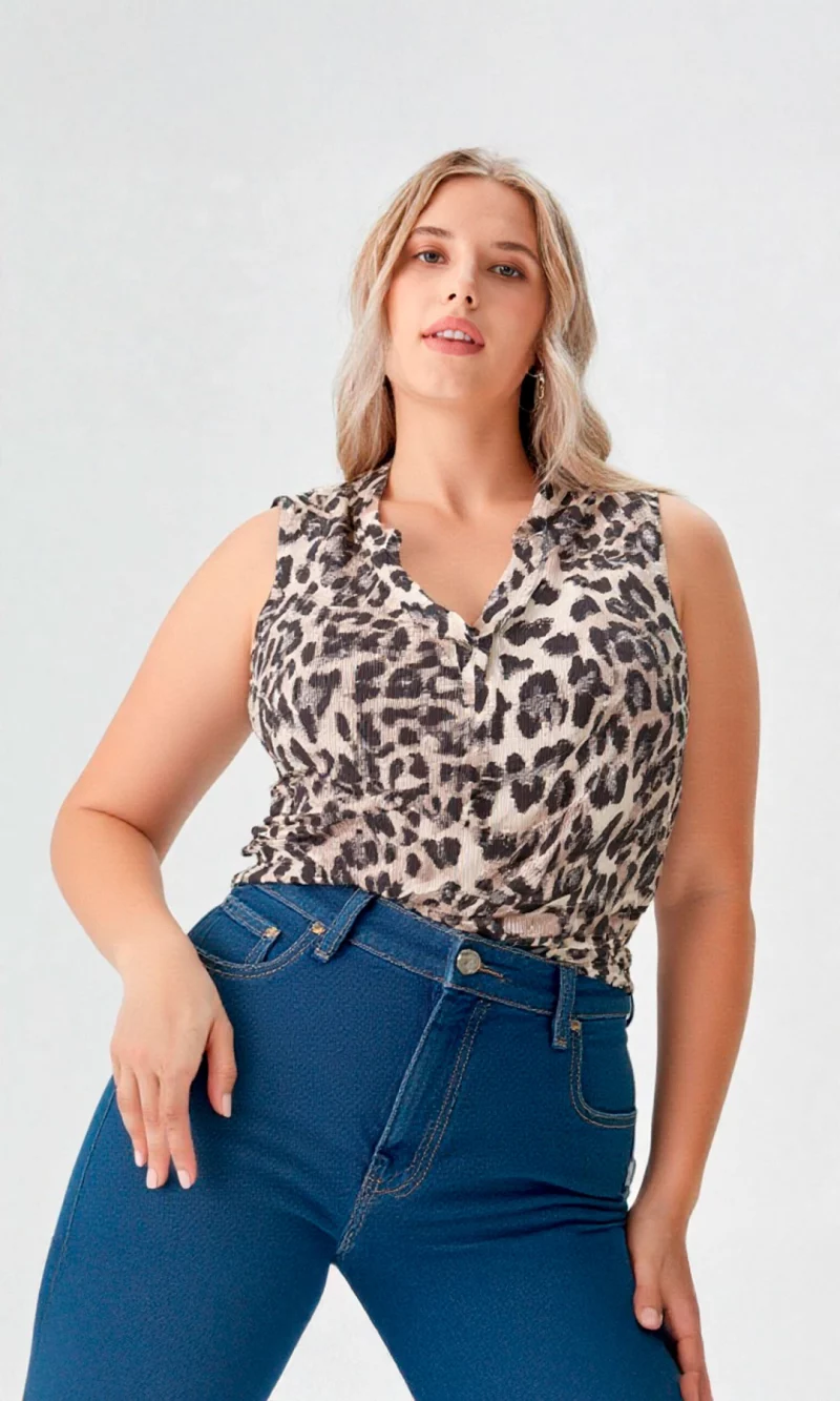 Camiseta mujer manga sisa estampada - Imagen 5