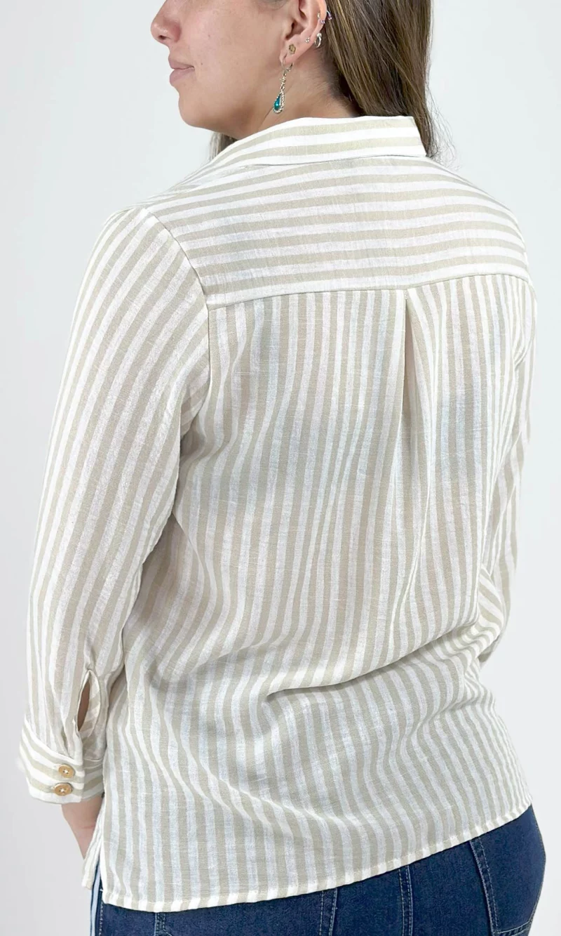 Blusa mujer manga 3/4 rayas - Imagen 6