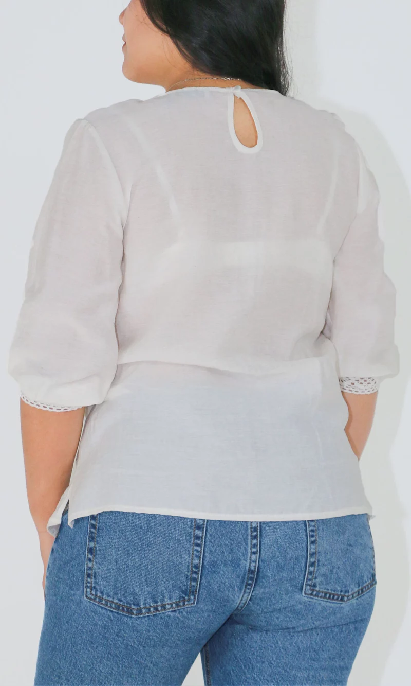 Blusa mujer manga 3/4 unicolor - Imagen 14